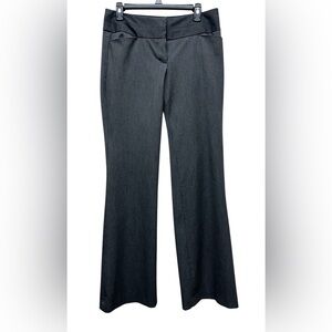 Express Editor Charcoal Flare Bootcut Women's Dress Pants Slacks sz 6 Long
